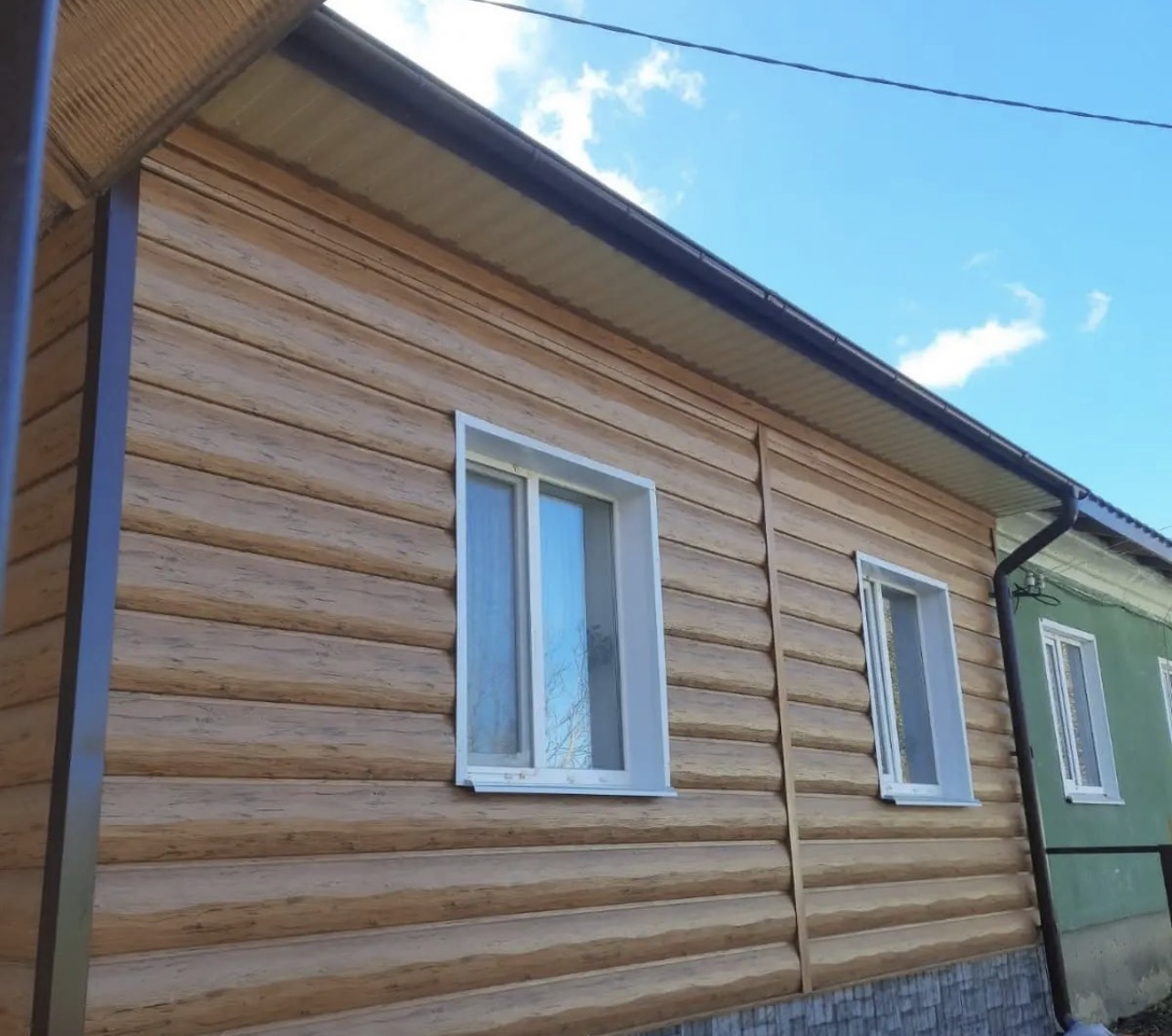 Фасадна панель Металосайдинг Доска - Корея 0,45 Вільха