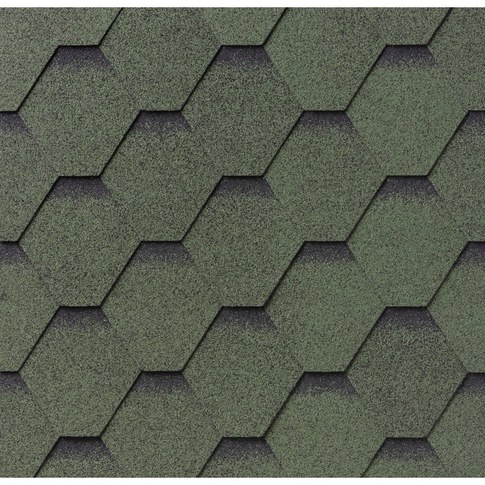 IKO Superglass™ HEX: 23 Amazon Green Ultra - Бітумна черепиця