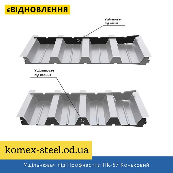 Ущільнювач під Профнастил ПК-57 Коньковий
